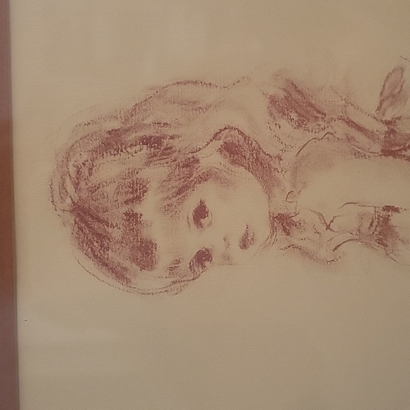 Connie King Just Like Mommy Signed Lithograph Matted and Framed - Picture 5 of 9